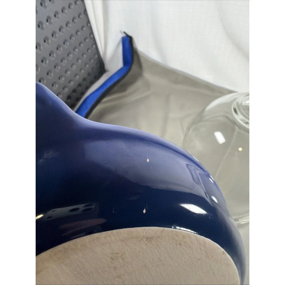 Le Creuset Heritage Stoneware Oval Au Gratin Baking Dish Marseille Blue 11.04